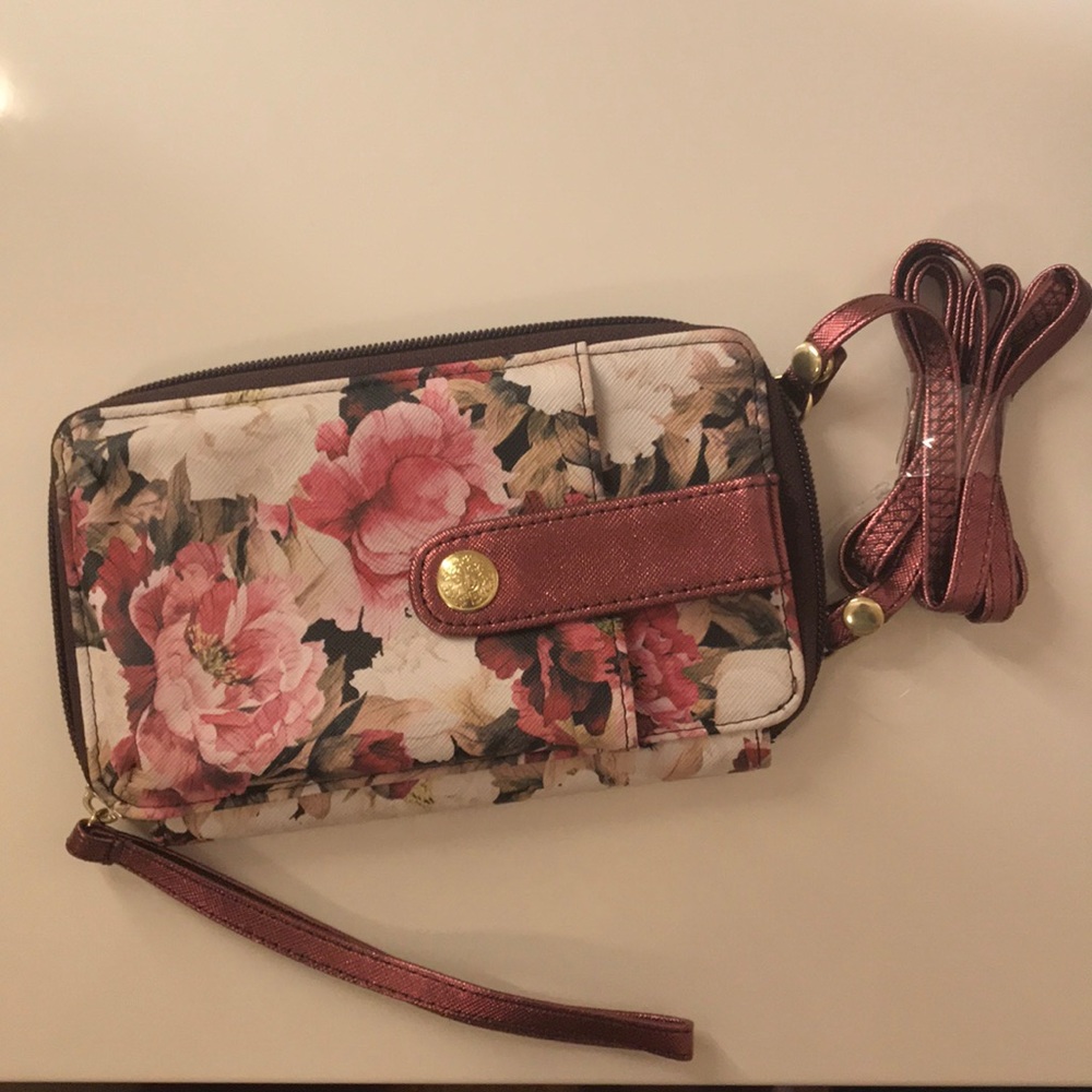 Gorgeous Flowery Wallet with a phone pocket